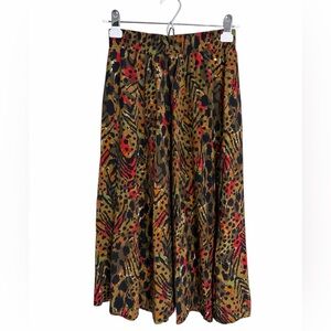 Clio Women’s Wild Pattern Maxi Skirt - Black, Brown, Red